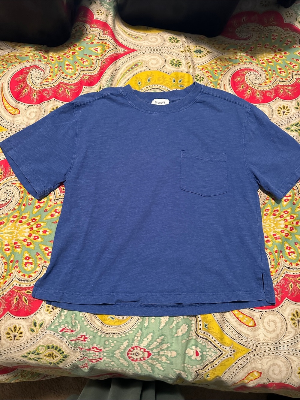 Evereve Women’s Royal Blue Pocket Crew Tee